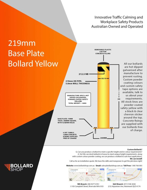 Brochure of 219mm Base Plate Bollard