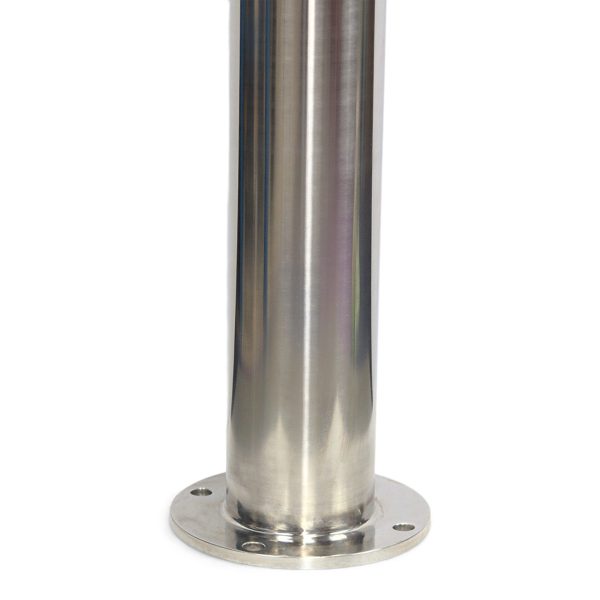 Base Plate Close Up from 114mm Base Plate Bollard (304 Grade Stainless Steel) - Dome Top