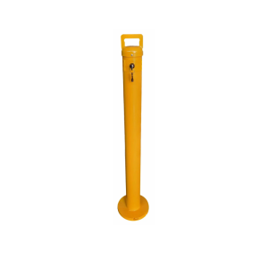 90mm Surface Mounted Removable Bollard in Yellow