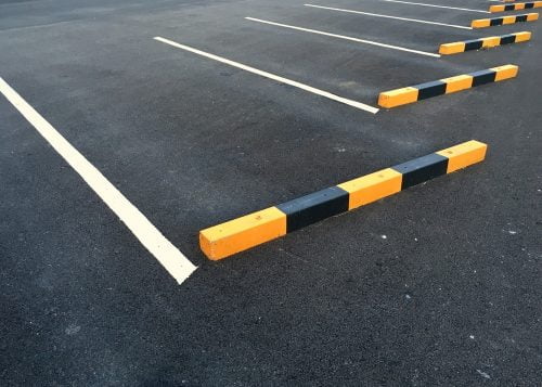 Painted parking bays