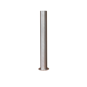 141mm x 1200mm Base Plate Bollard 316 Stainless Steel with Flat Top