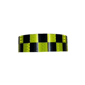 Black and Yellow 50mm Reflective Tape